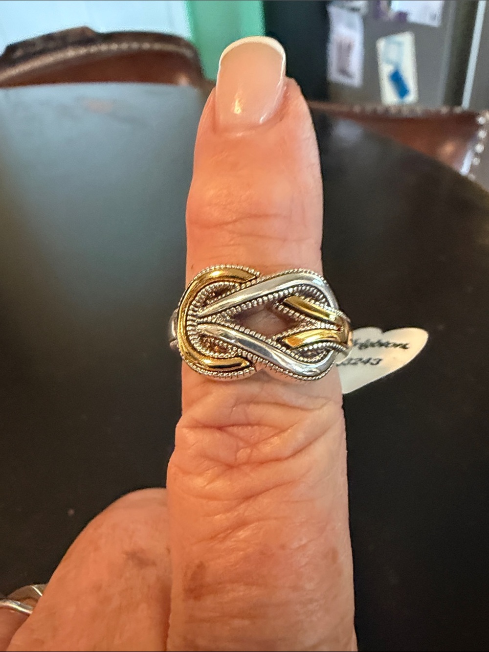 Brighton Two-Tone Braided Knot Ring - Gold & Silver